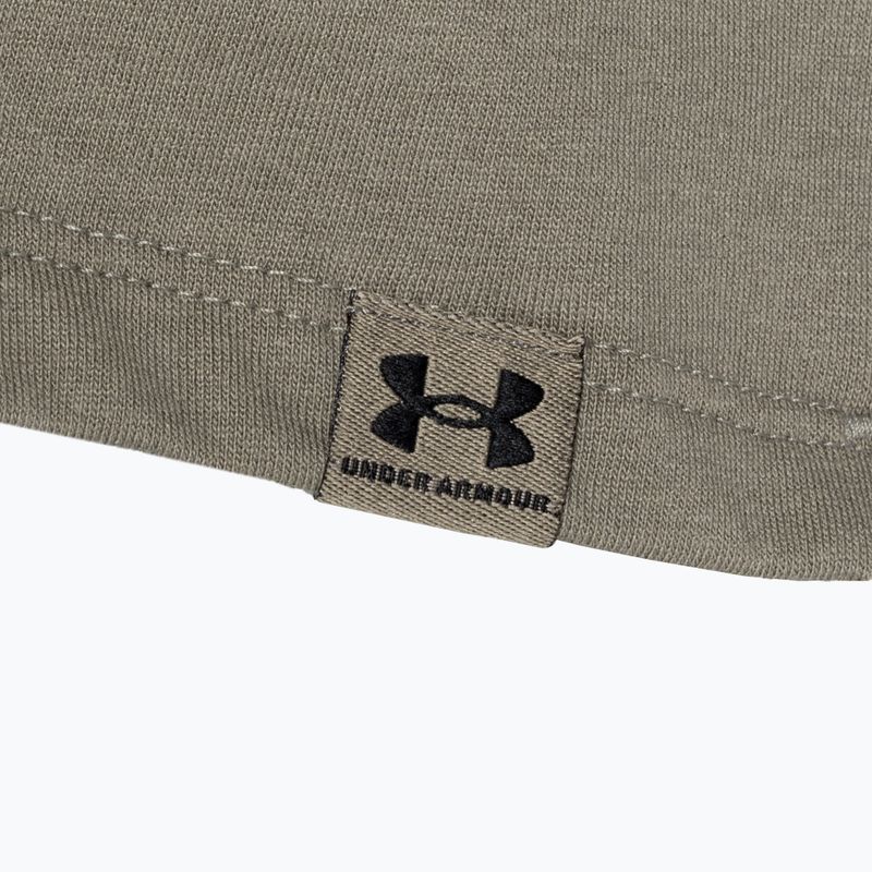 Under Armour Campus Boxy Crop дамска тениска за тренировки в цвят тъмен сумрак/черно 6