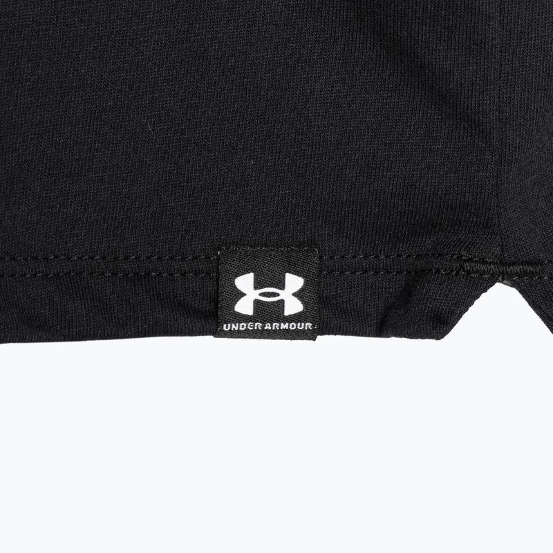 Under Armour Campus Boxy Crop черно-бяла тениска за тренировки за жени 5