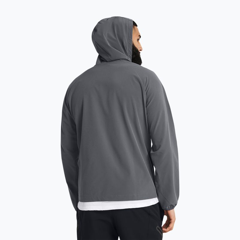 Мъжко яке Under Armour Stretch Woven Windbreaker pitch gray/black 2