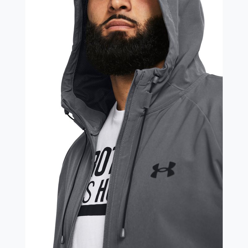 Мъжко яке Under Armour Stretch Woven Windbreaker pitch gray/black 3