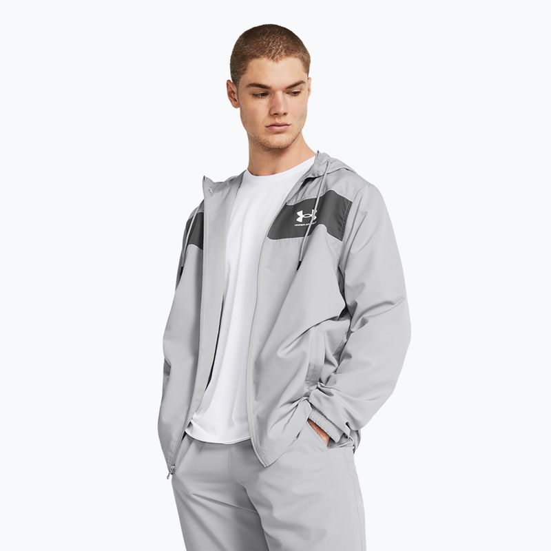 Мъжко ветроустойчиво яке Under Armour Sportstyle Windbreaker mod gray/castlerock/white