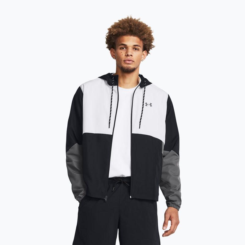 Мъжко яке за тренировка Under Armour Legacy Windbreaker black/castlerock/castlerock