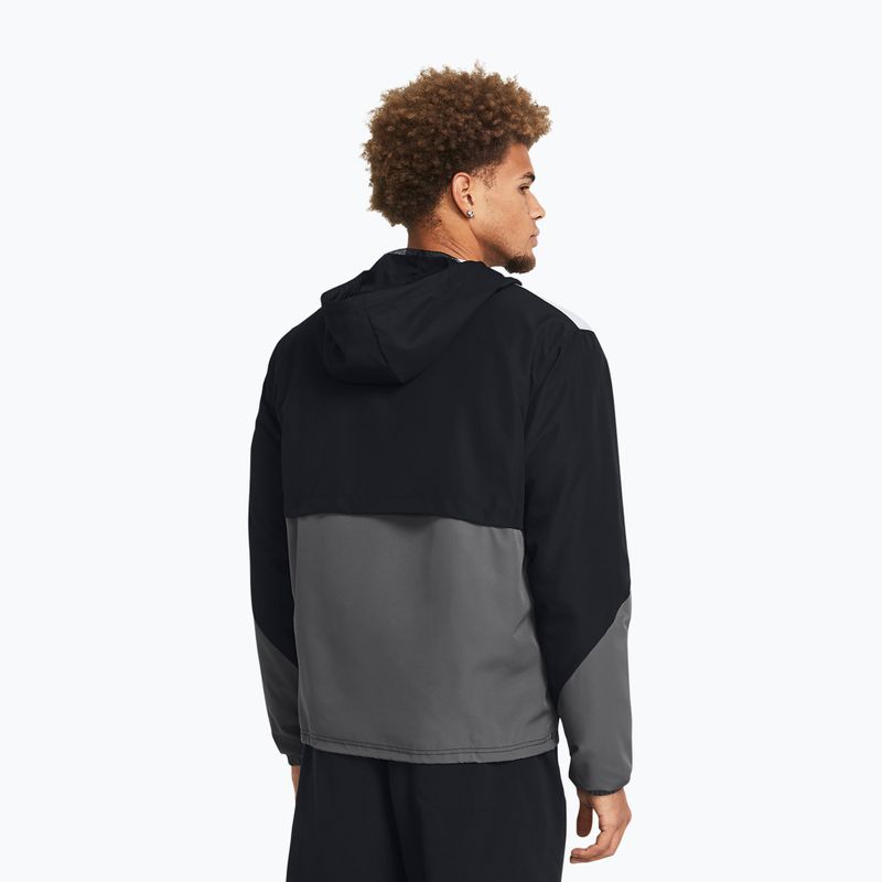 Мъжко яке за тренировка Under Armour Legacy Windbreaker black/castlerock/castlerock 2