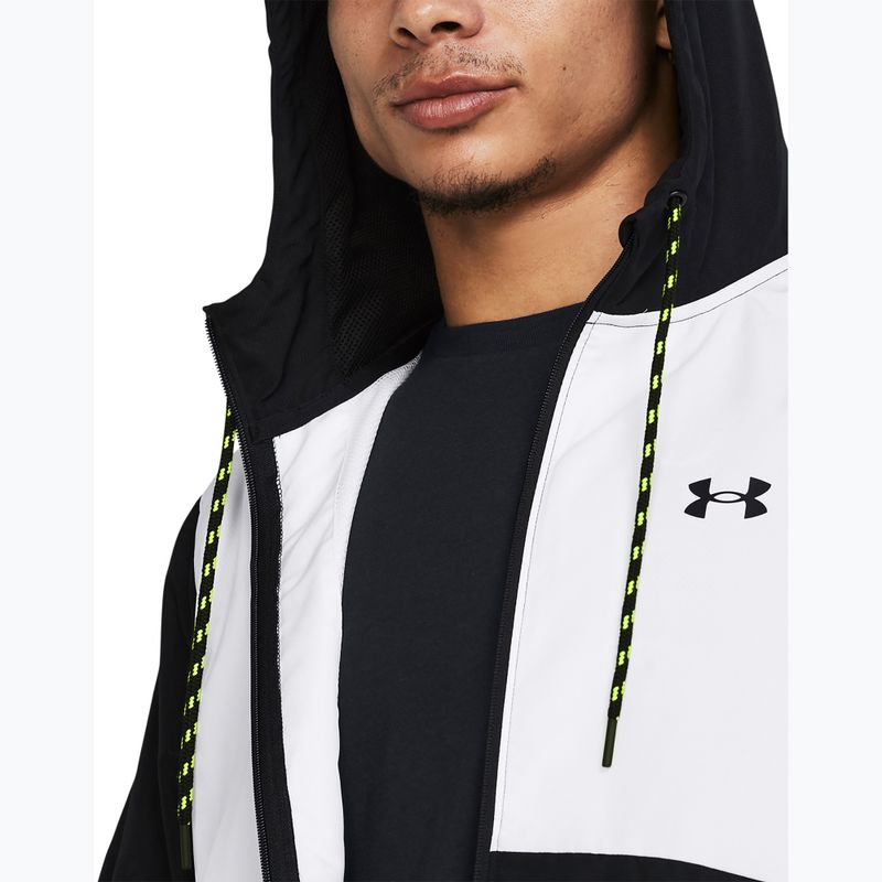 Мъжко яке за тренировка Under Armour Legacy Windbreaker black/high-vis yellow/black 3