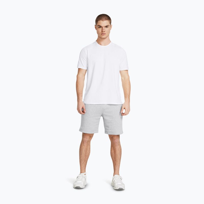 Мъжки шорти за тренировка Under Armour Rival Fleece mod gray light heather/white 2