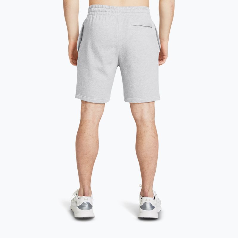 Мъжки шорти за тренировка Under Armour Rival Fleece mod gray light heather/white 3