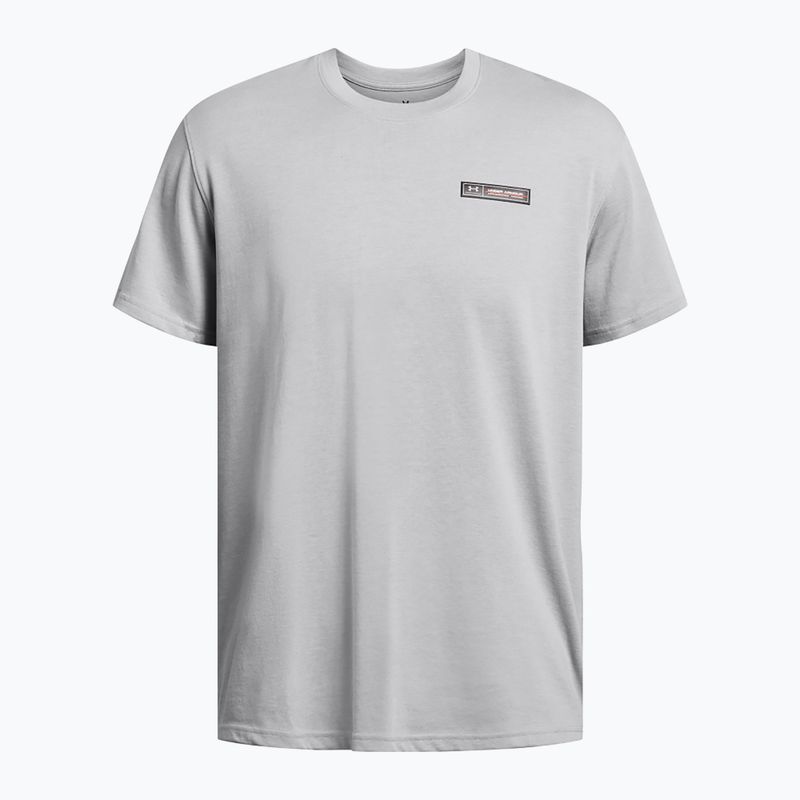 Мъжка тениска Under Armour HW Armour Label mod grey medium heather/black 4