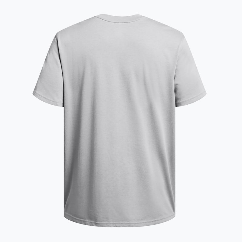 Мъжка тениска Under Armour HW Armour Label mod grey medium heather/black 5