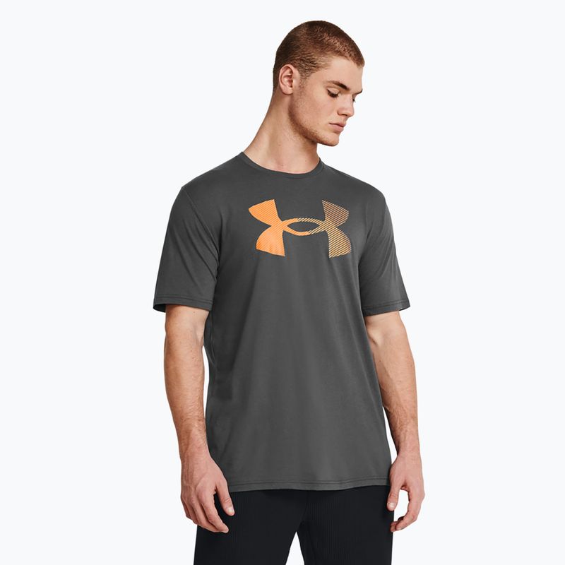 Under Armour Big Logo Fill мъжка тениска за тренировки castlerock/atomic/wild orange