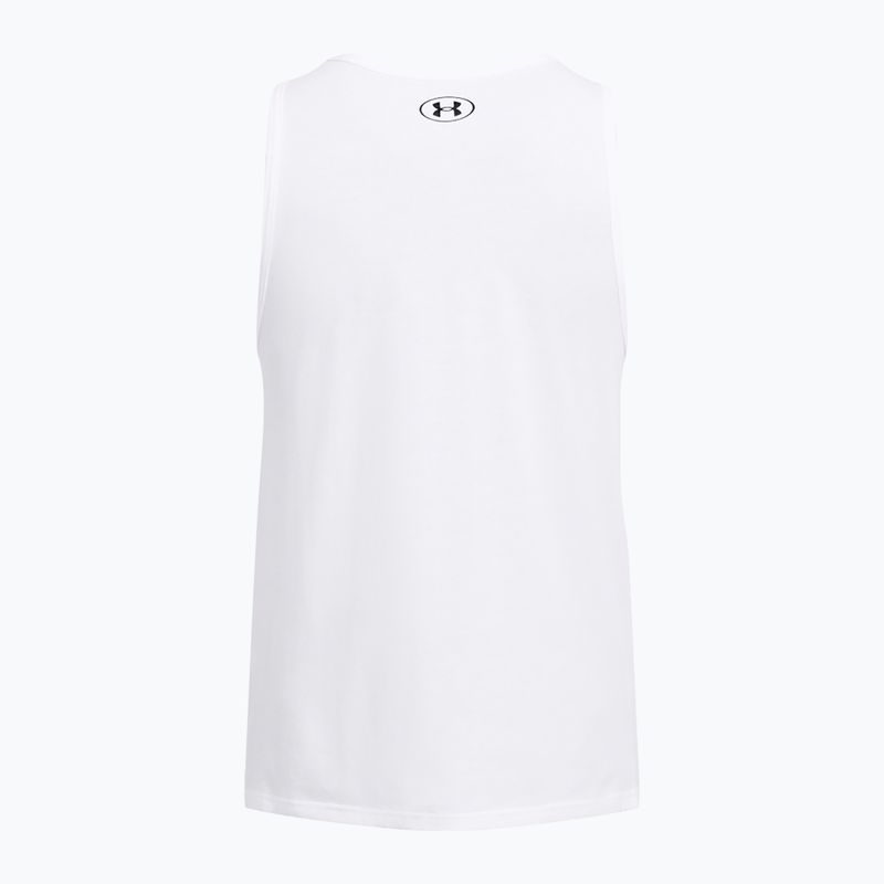 Under Armour Sportstyle Logo бяло/черно мъжки потник 4