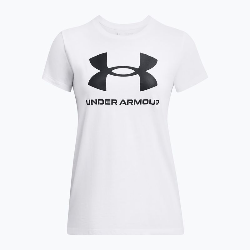 Дамска тениска Under Armour Rival Logo white/black 3