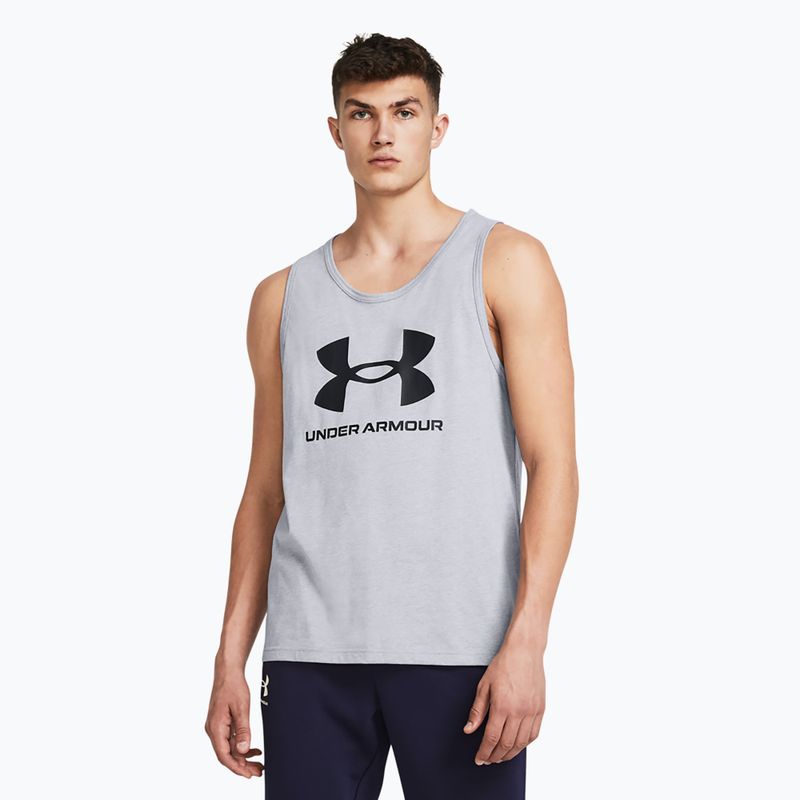 Мъжки потник Under Armour Sportstyle Logo steel light heather/black