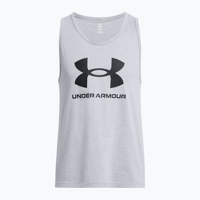Мъжки потник Under Armour Sportstyle Logo steel light heather/black 3