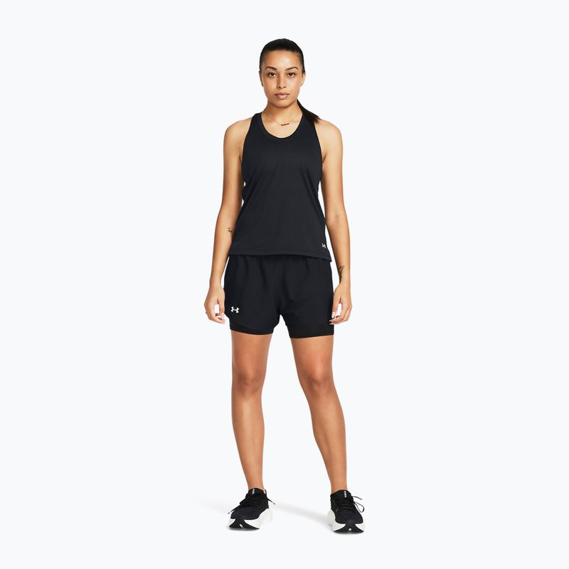Къси панталони за бягане за жени Under Armour Fly By 2in1 black/black/reflective 2