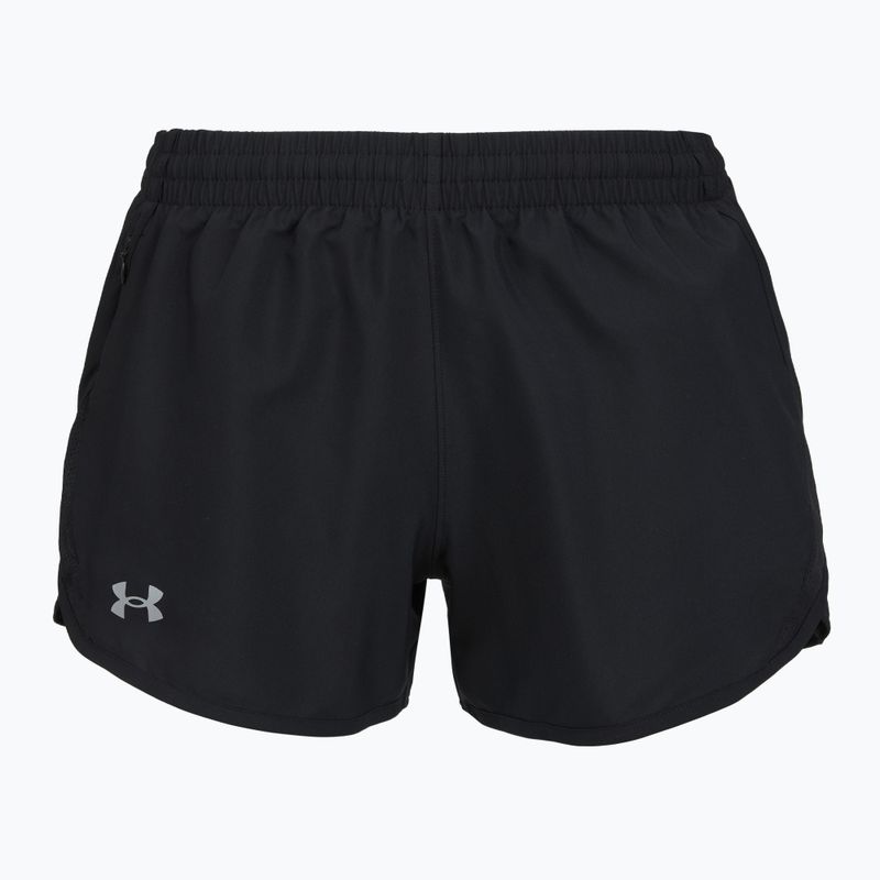 Дамски шорти за бягане Under Armour Fly By 3" black/ black/reflective