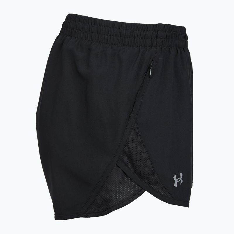 Дамски шорти за бягане Under Armour Fly By 3" black/ black/reflective 3