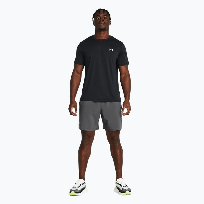 Мъжки къси панталони за бягане Under Armour Launch 7" castlerock/castlerock/reflective 2