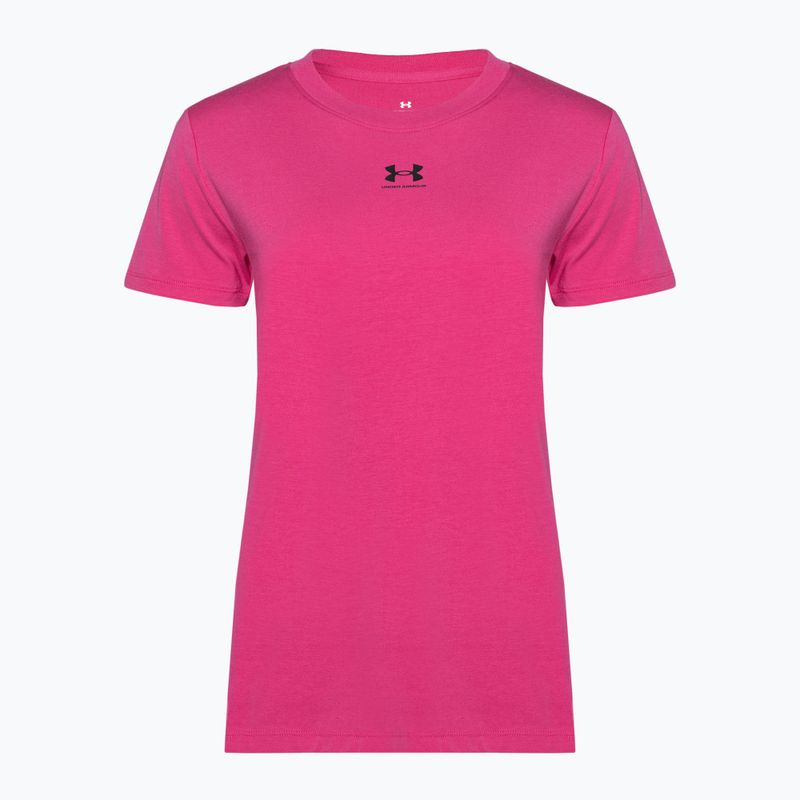 Under Armour Off Campus Core, астро розово/черно, дамска тениска за обучение