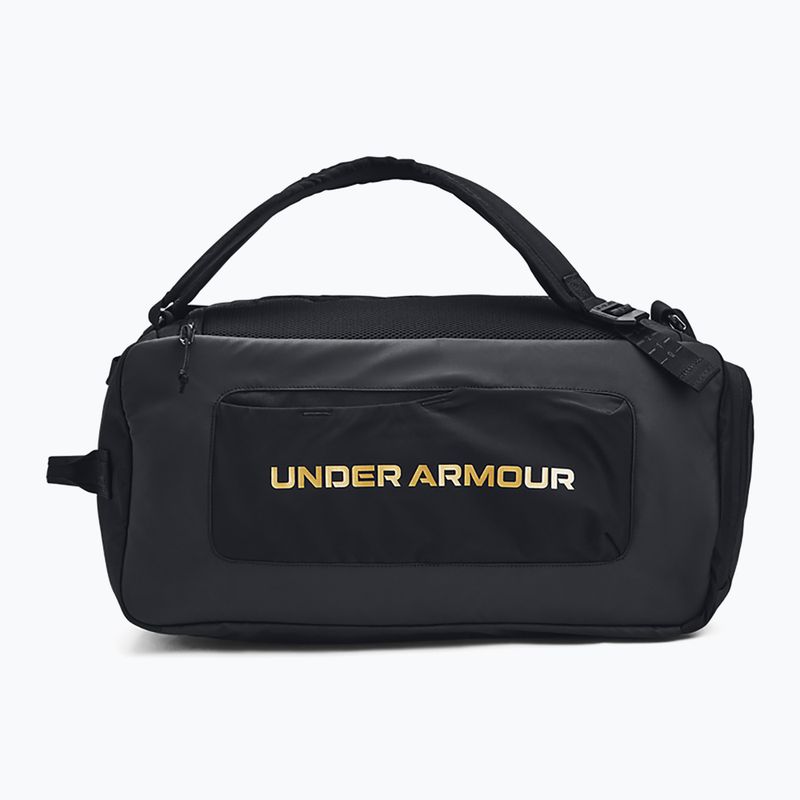 Тренировъчна чанта Under Armour Contain Duo 40 л черна/металическо злато 2