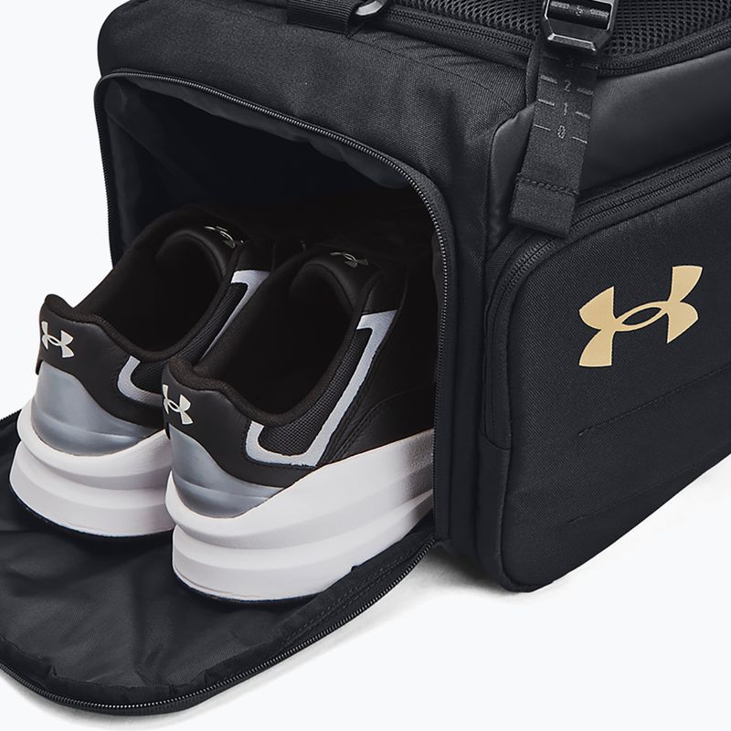 Тренировъчна чанта Under Armour Contain Duo 40 л черна/металическо злато 5