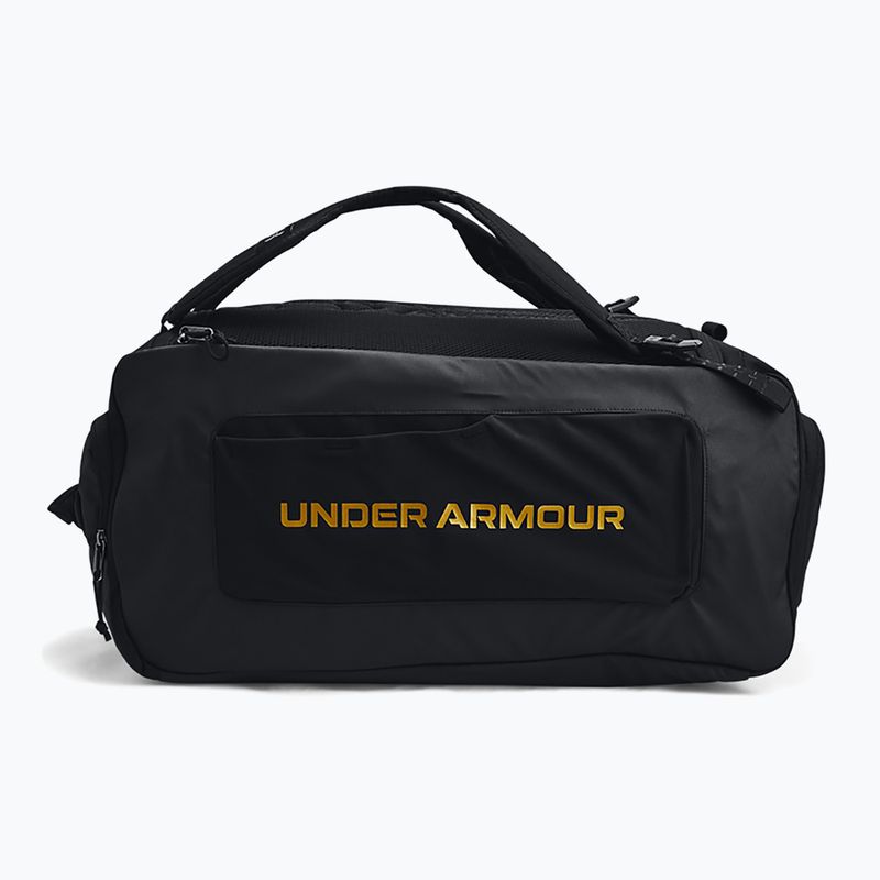 Чанта за тренировки Under Armour Contain Duo 50 л black/metallic gold 2