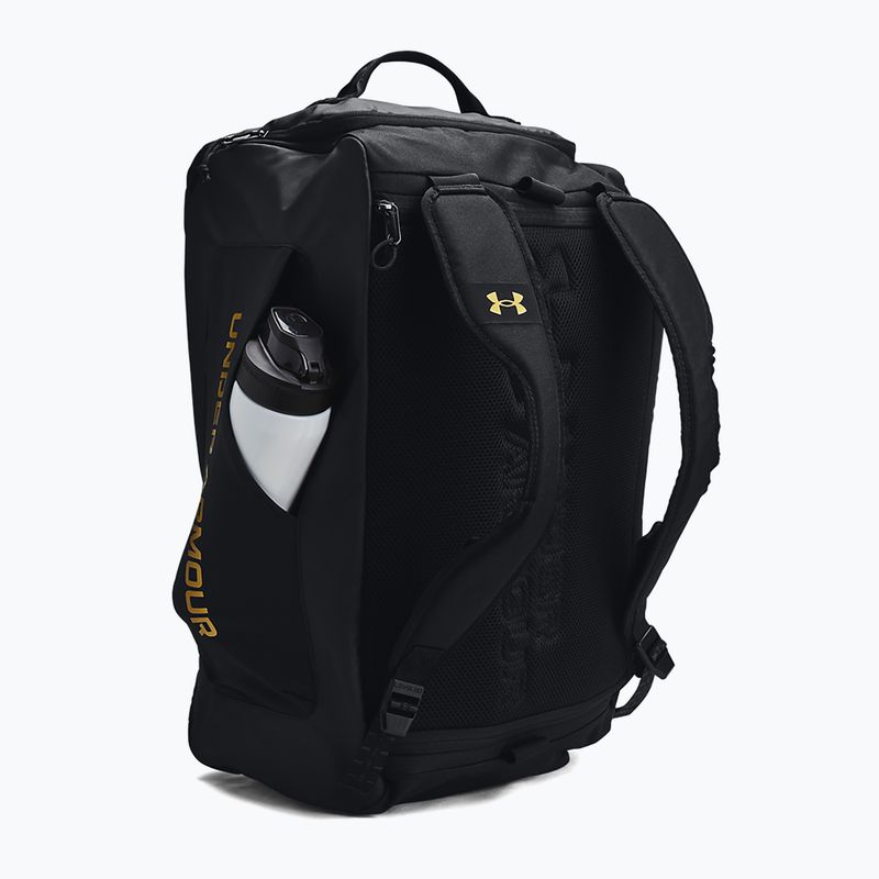Чанта за тренировки Under Armour Contain Duo 50 л black/metallic gold 3