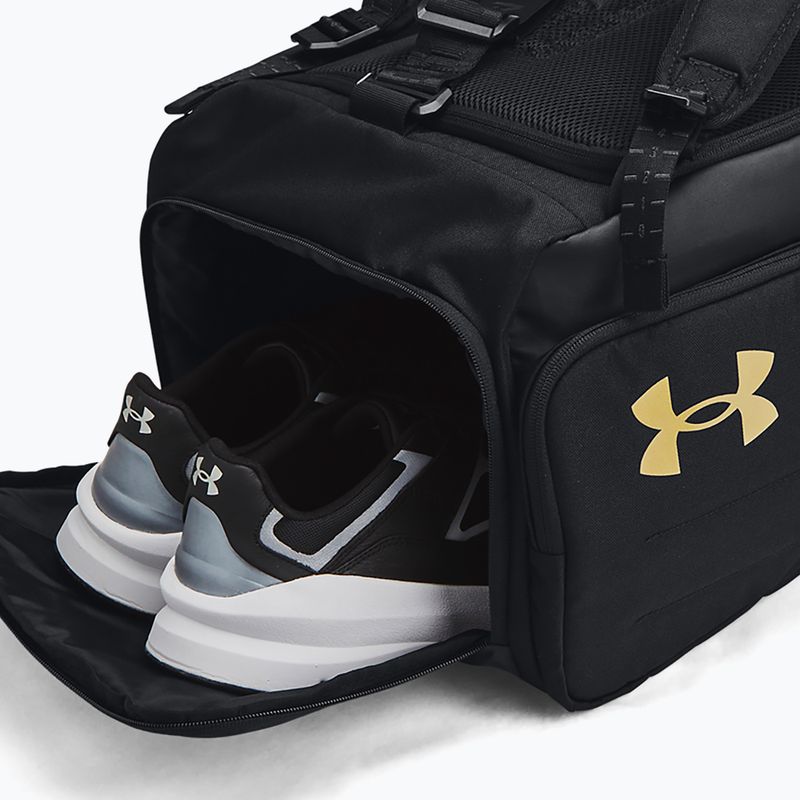 Чанта за тренировки Under Armour Contain Duo 50 л black/metallic gold 5