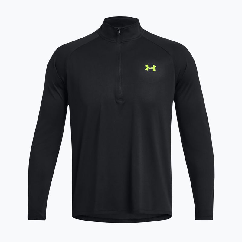 Мъжки суитшърт Under Armour Tech 2.0 1/2 Zip black/high vis yellow 4