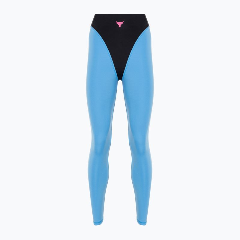 Дамски клинове за тренировки Under Armour Project Rock LG Grind Ankle Leg black/viral blue/astro pink 4