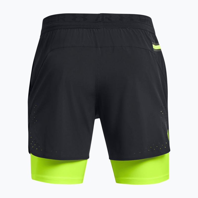 Мъжки къси панталони Under Armour Peak Woven 2in1 black/high vis yellow/high vis yellow 6