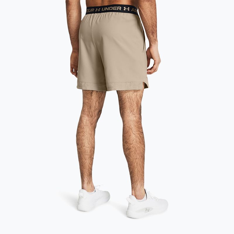 Мъжки тренировъчни шорти Under Armour UA Vanish Woven 6in timberwolf taupe/black 3