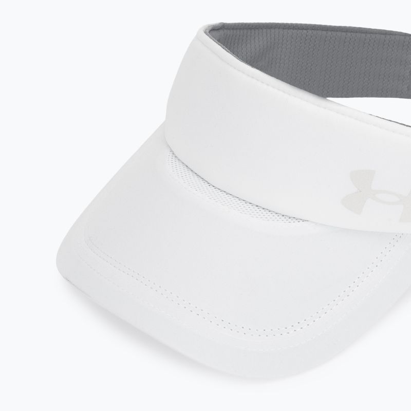 Дамска козирка за бягане Under Armour Launch white/black/distant grey 3