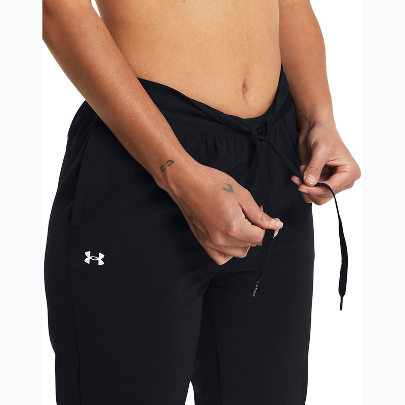 Дамски панталони за тренировка Under Armour Sport High Rise Woven black/white 4