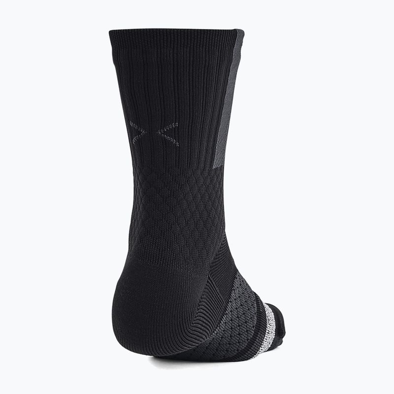 Мъжки чорапи Under Armour Curry AD Playmaker 1P Mid black/anthracite/black 3