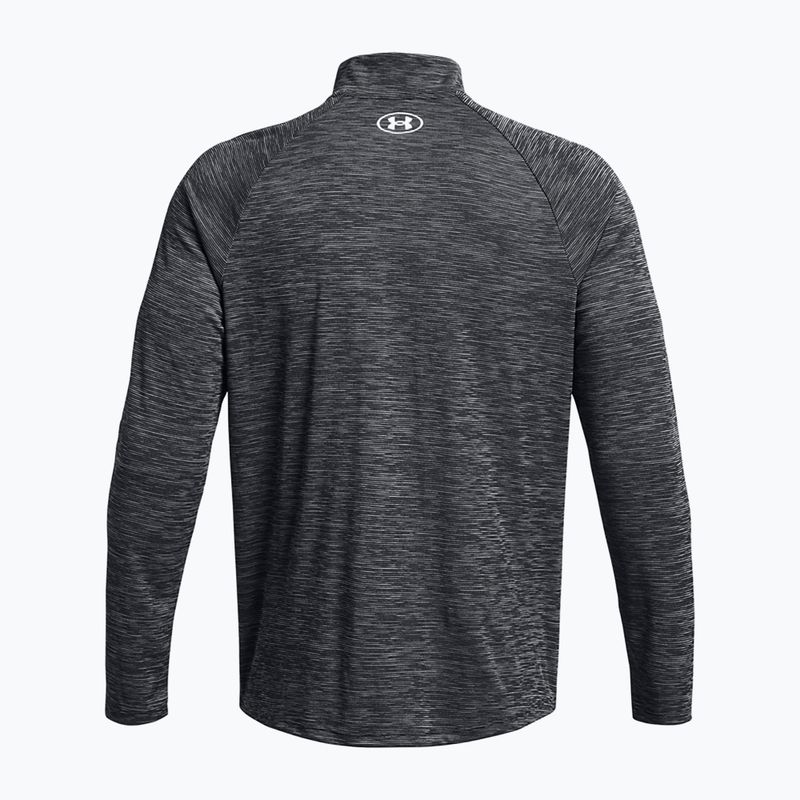 Мъжки суитшърт Under Armour Tech Textured 1/2 Zip LS black/white 2