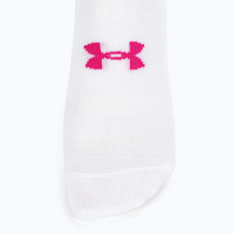 Under Armour Essential Nv Mid Crew 3P white/white/astro pink дамски чорапи за тренировка 3