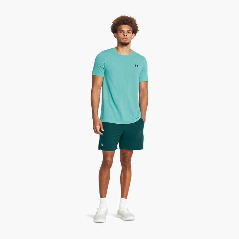 Мъжка безшевна тениска Under Armour Vanish radial turquoise/hydro teal 2