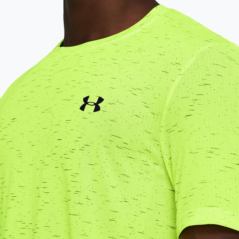 Мъжка тениска Under Armour Vanish Seamless с висока видимост в жълто/черно 3