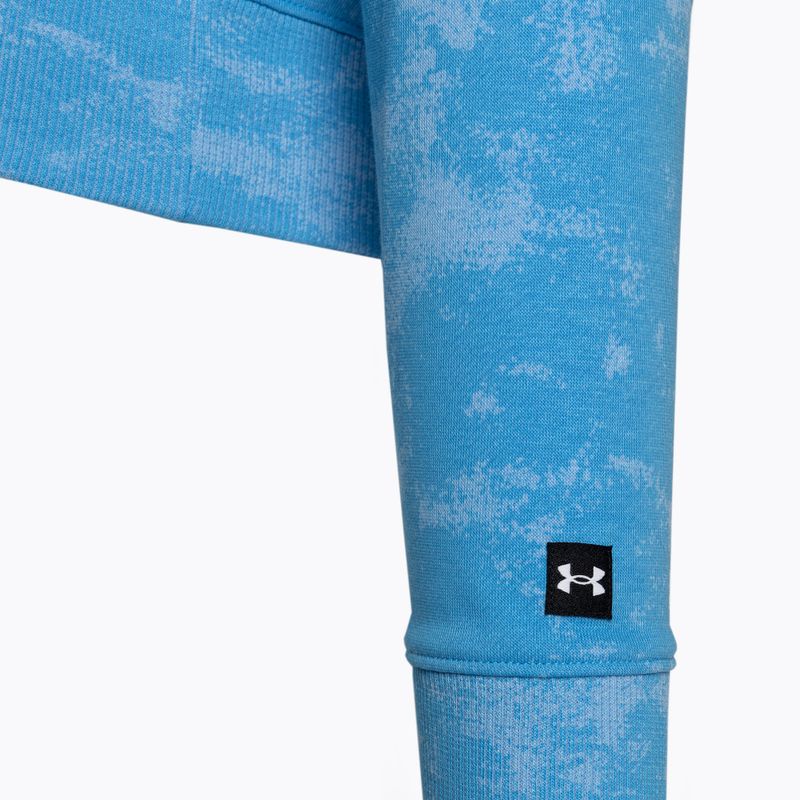 Under Armour Project Rock Underground Terry HD дамска тениска за тренировки viral blue/phoenix fire/white 6