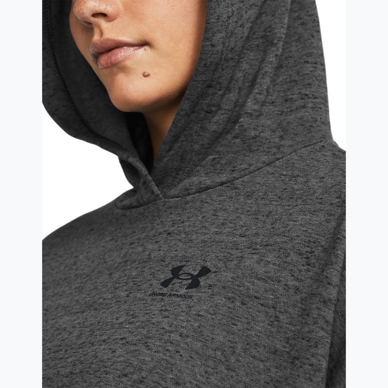 Under Armour дамски суитшърт за тренировки Rival Terry OS Hoodie castlerock full heather/black 3