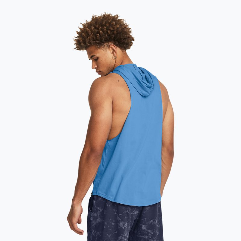 Мъжка тренировъчна тениска Under Armour Project Rock LFG Graphic SL Hoodie blue 2