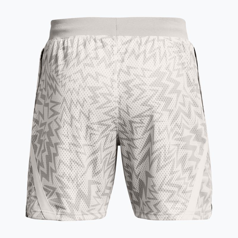 Under Armour Curry Mesh Short мъжки баскетболни шорти white clay/mod gray 3