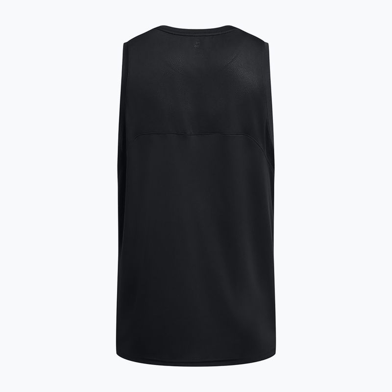 Мъжка баскетболна фланелка Under Armour Baseline Performance Tank black/black/white 2