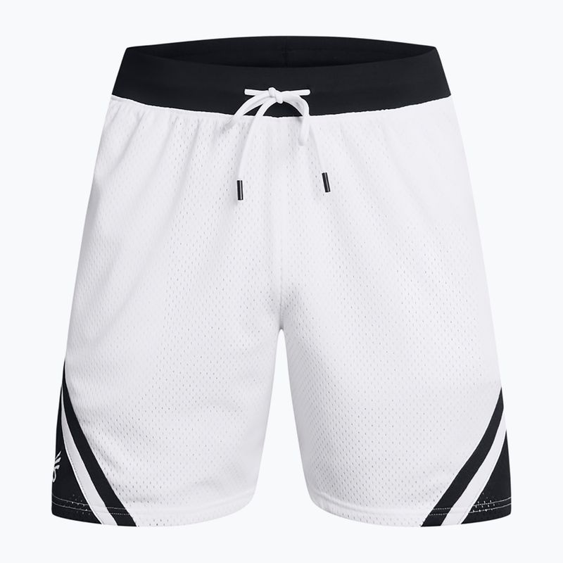 Мъжки баскетболни шорти Under Armour Curry Mesh 4 white/ black/white