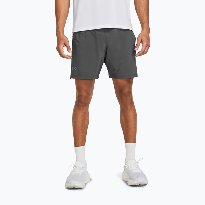Мъжки къси панталони за бягане Under Armour Launch Elite 2In1 7'' castelrock/castelrock/reflective