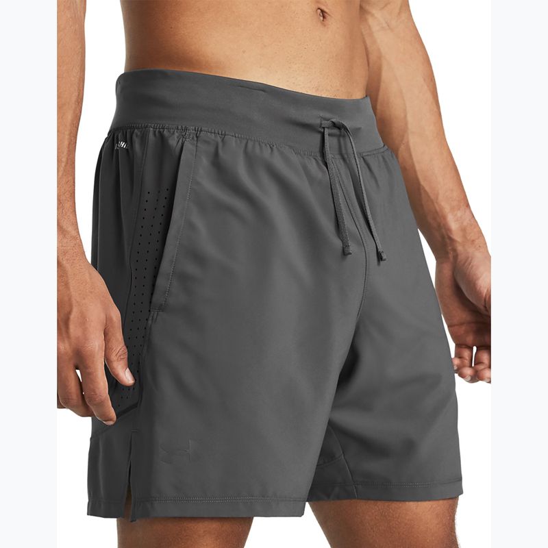 Мъжки къси панталони за бягане Under Armour Launch Elite 2In1 7'' castelrock/castelrock/reflective 4