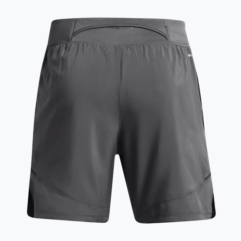 Мъжки къси панталони за бягане Under Armour Launch Elite 2In1 7'' castelrock/castelrock/reflective 7