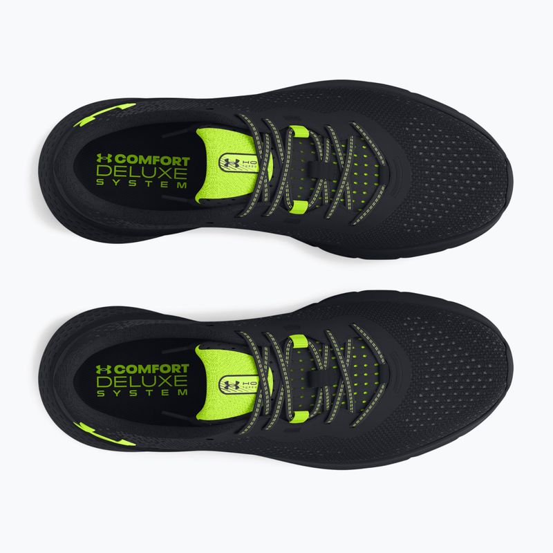 Мъжки обувки за бягане Under Armour Hovr Turbulence 2 black/black/high vis yellow 10