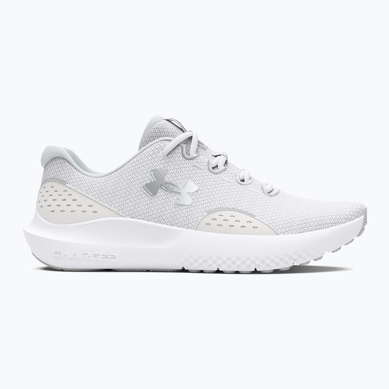 Дамски обувки за бягане Under Armour Charged Surge 4 white/distant grey/metallic silver 8