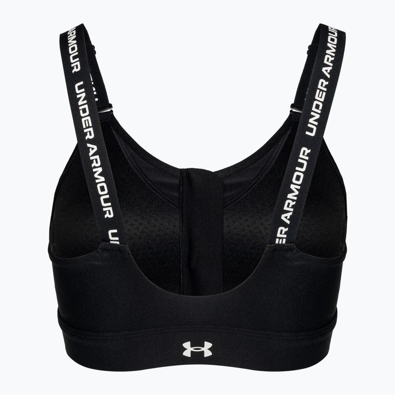 Фитнес сутиен Under Armour Infinity High Zip 2.0 black/white 2